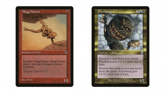 magic-the-gathering-premodern-martin-berlin-mogg-fanatic-psychatog Two old MTG cards that see regular play in Premodern - Psychatog and Mogg Fanatic