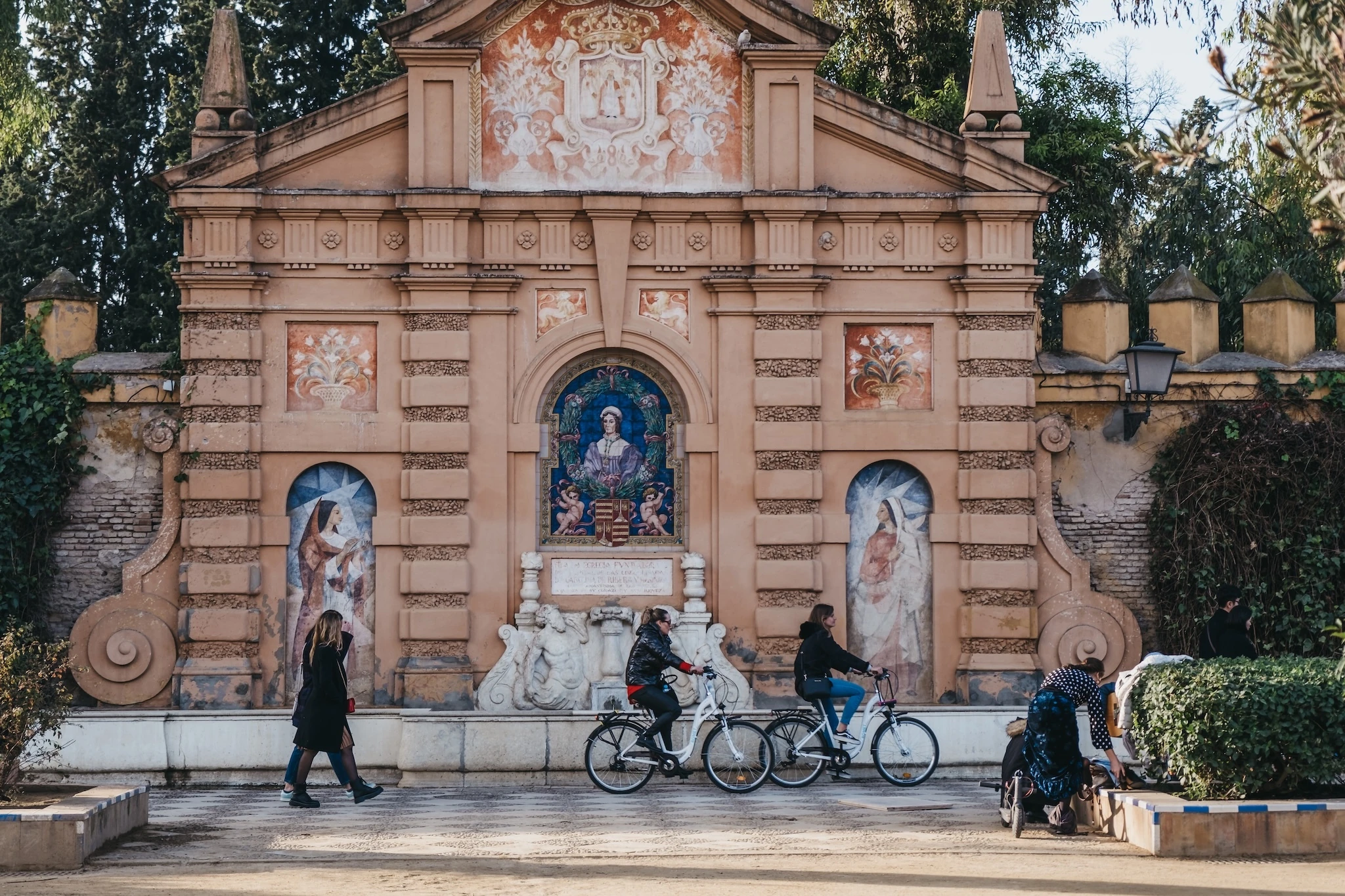 Cyclists in Seville