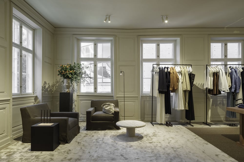 The store’s interior has been designed according to the brand’s new concept