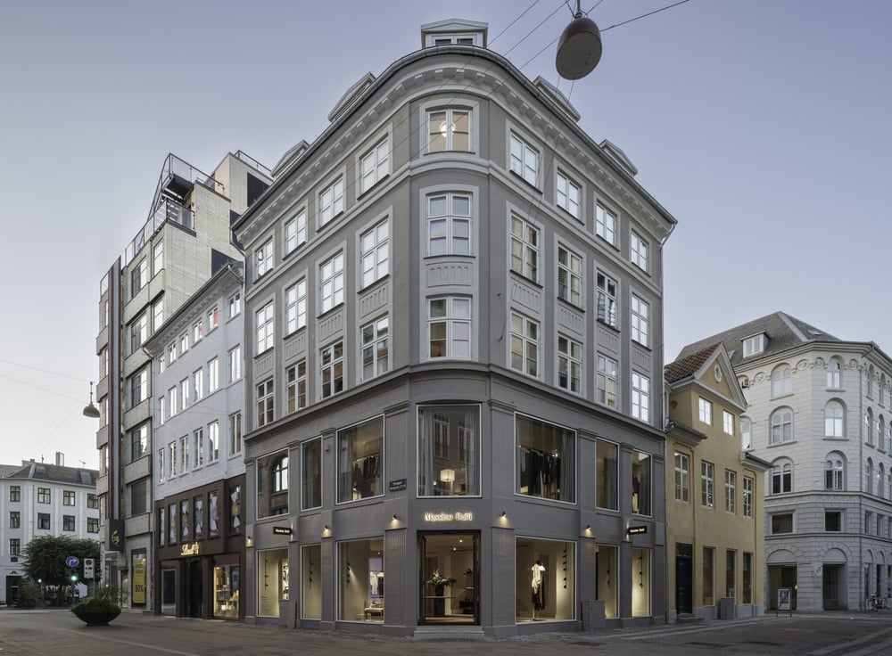 Exterior of the Inditex Group brand’s new flagship store in Copenhagen