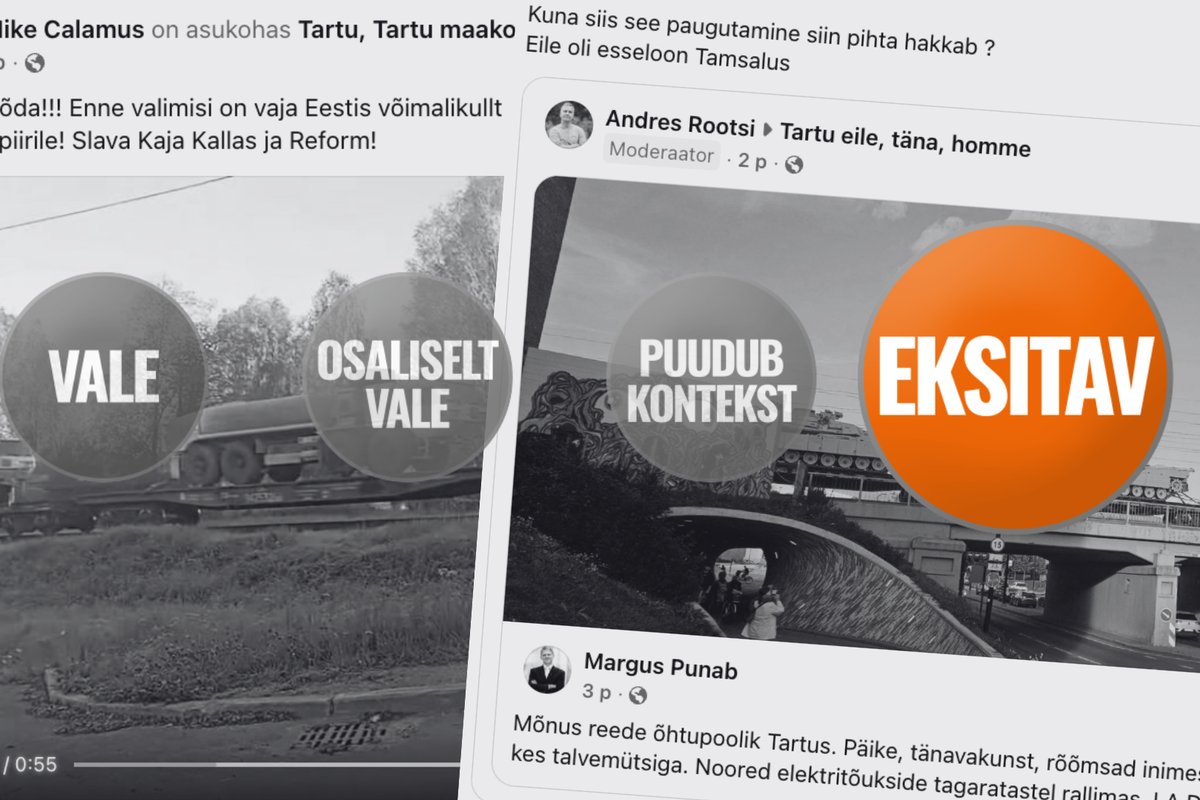 FAKTIKONTROLL | Kas USA tankid kihutavad Tartust Venemaa poole? Ei, tegemist on USA vägede rotatsiooniga