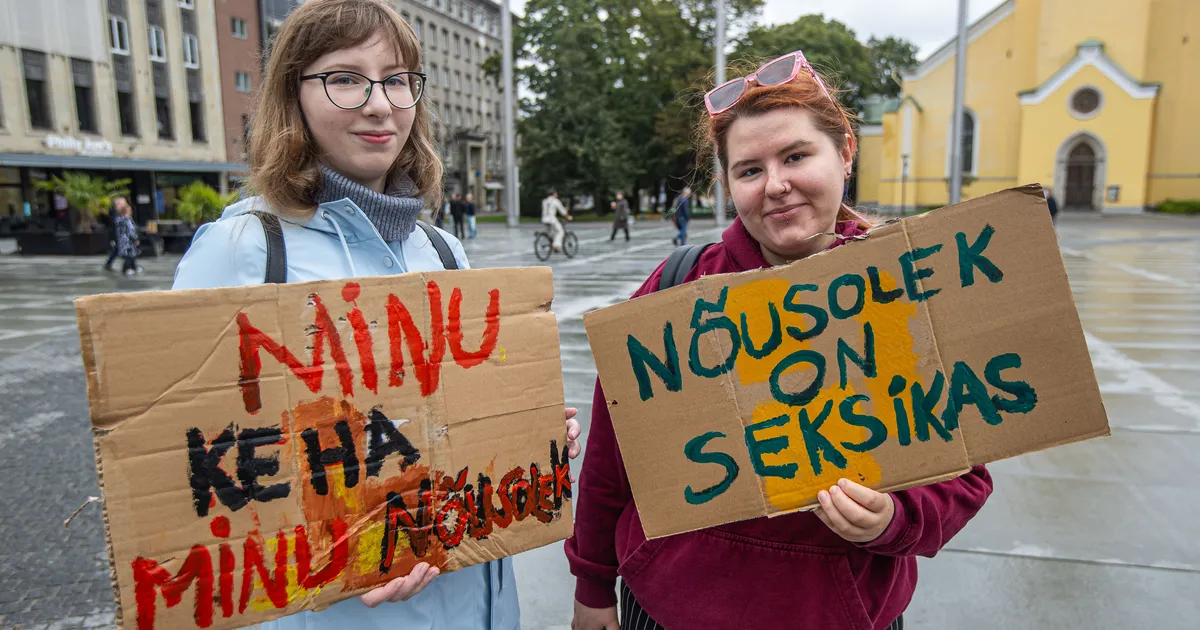 FOTOD ⟩ «Esimene vajalik samm». Tallinnas koguneti nõusolekuseaduse vastuvõtmise toetamiseks