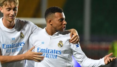 VIDEO ⟩ Kasahhi fännid läksid hulluks, kui Mbappe ja Real Meistrite liiga mänguks Almatõsse jõudsid