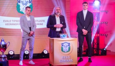 Veerandfinaalide loosimine 2022. aastal. Foto: Liisi Troska / jalgpall.ee