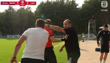 Kalju ja Levadia treenerite tuline tüli lõppes kolme kaardiga. Curro: karma saab nad kätte! Andrejev: respekt käib mõlemat pidi!
