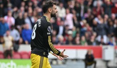 Bruno Fernandes eksis penaltil ja Manchester United lasi Brentfordi endast mööda
