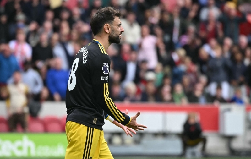 Bruno Fernandes eksis penaltil ja Manchester United lasi Brentfordi endast mööda