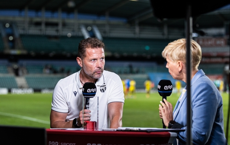 Mängu järel tuleb intervjuu anda. Foto: Jana Pipar