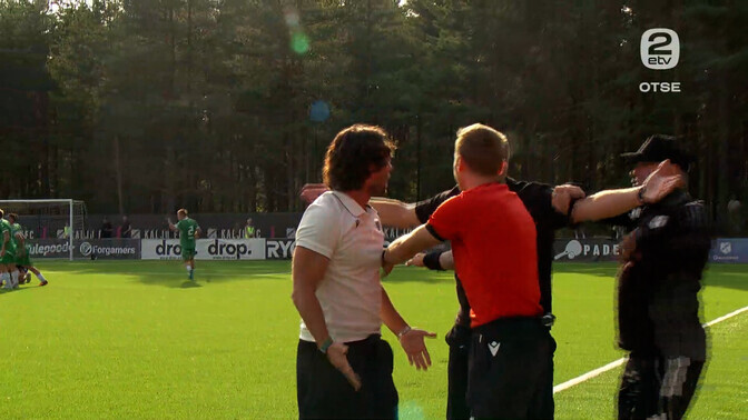 VIDEO | Kalju ja Levadia treenerite emotsioonid tõusid lakke | Premium liiga
