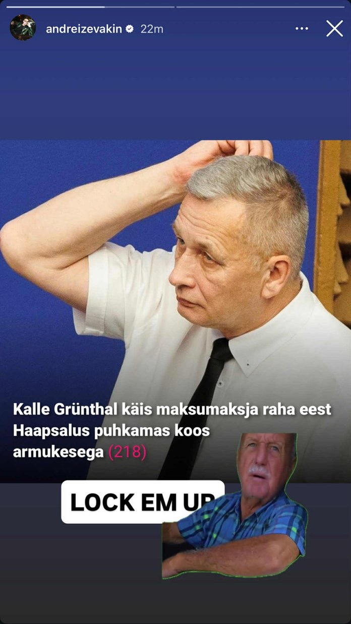 Kuvatõmmis Andrei Zevakini story'st