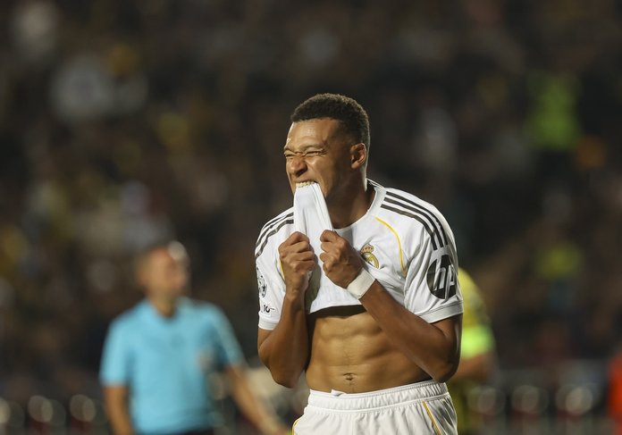 Kylian Mbappe lõi kolm väravat.