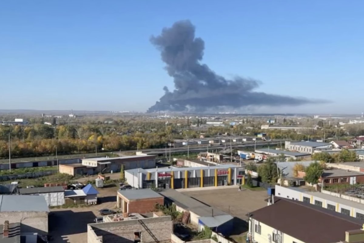 Ukraina droonid tabasid taas Gazpromi suurt naftatöötlemistehast