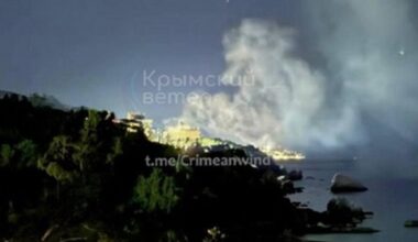 Krimmis ründasid droonid Forosi sanatooriumi. Restoran oli parajasti reserveeritud