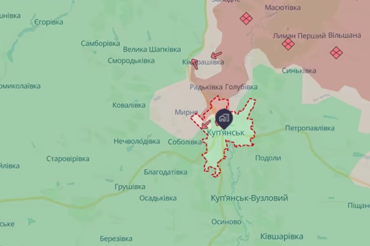 Ukraina relvajõudude teatel üritavad venelased hõivata Kupjanskit, olles koondanud sinna oma jõud