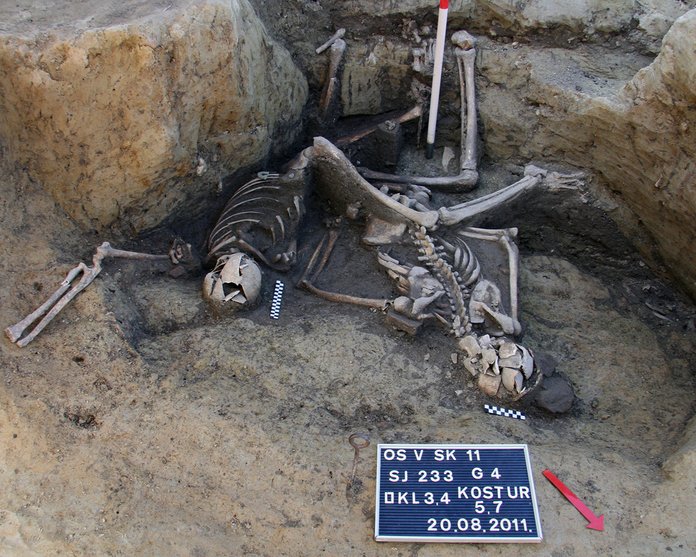 Skelettide asend kaevus