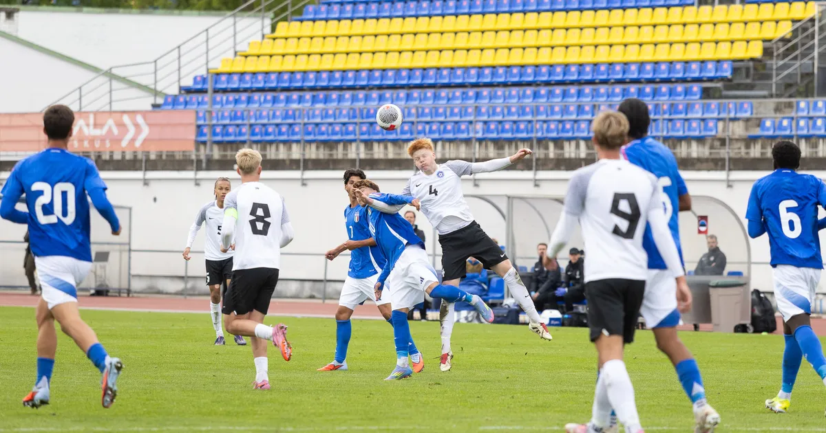 Eesti noormeeste U-17 jalgpallikoondis tunnistas Rakveres itaallaste paremust - Virumaa Teataja