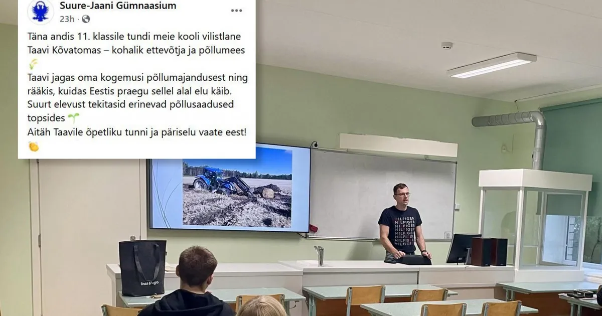 Kooli vilistlase külaskäik tekitas küsimusi hea valimistava kohta. "Oleks ma siis pastakaid jaganud ..."
