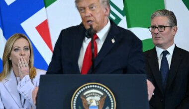 VIDEO ⟩ Briti peaminister sattus USA presidendi tõttu kentsakasse olukorda