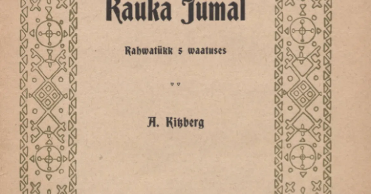 AK KIRJANDUSKOOL ⟩ Kitzberg ei ole tänapäeval aktuaalsust kaotanud