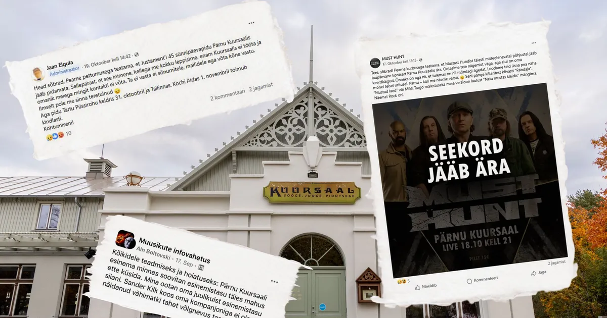 Pärnu kuursaali uksed jäävad suletuks