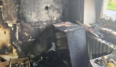 Sillamäel põlevast korterist välja toodud naine suri haiglas