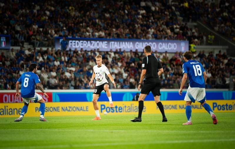 Palumets on kindel valik nii Eesti kui Podbrezova Železiarne koosseisus. Foto: Liisi Troska / jalgpall.ee