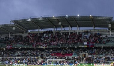 Eesti ja Norra kohtumist jälgis A. Le Coq Arenal 11 577 pealtvaatajat, aga staadionil oli palju vabu kohti. Foto: Brit Maria Tael