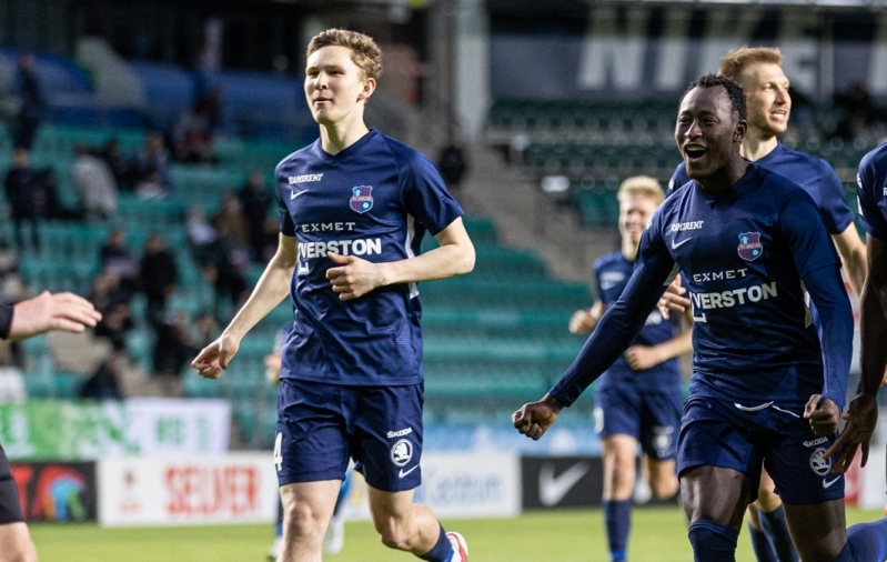 Robi Saarma ja Ebrima Singhateh tulid 2022. aastal üheskoos Paide rivistuses Eesti karikavõitjateks. Foto: Jana Pipar