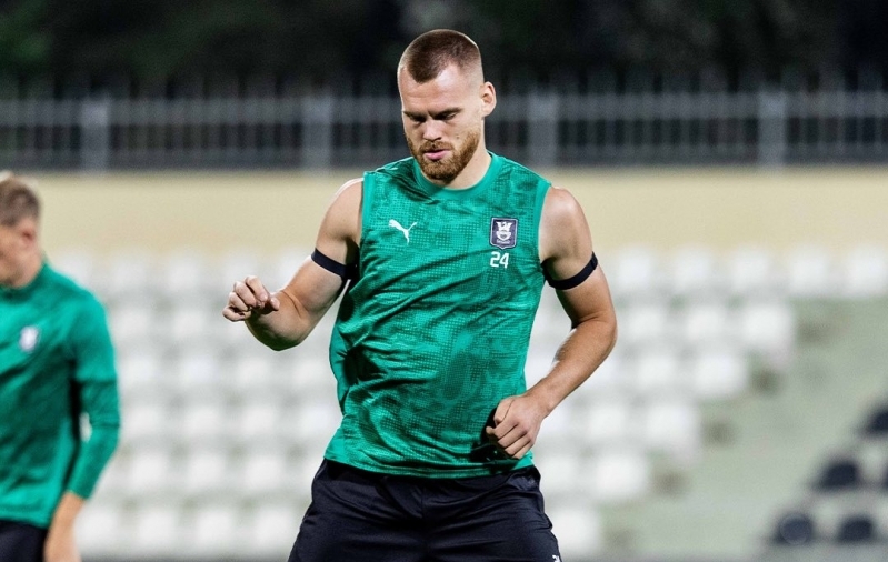 Alex Matthias Tamm loodab Sloveenia kõrgliigas rohkem mänguaega saada. Foto: NK Olimpija Ljubljana