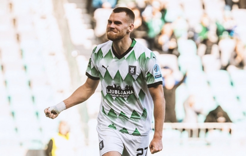 Alex Matthias Tamm on tõestanud, et oskab Sloveenias väravaid lüüa. Foto: NK Olimpija Ljubljana