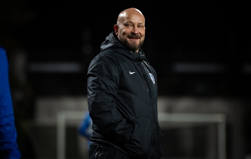 Eesti U21 koondise peatreener Jani Sarajärvi. Foto: Liisi Troska / jalgpall.ee