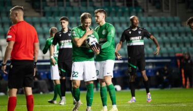 Mark Anders Lepik avas hooaja väravaarve, aga vigastas ka õlga. Foto: Katariina Peetson / jalgpall.ee