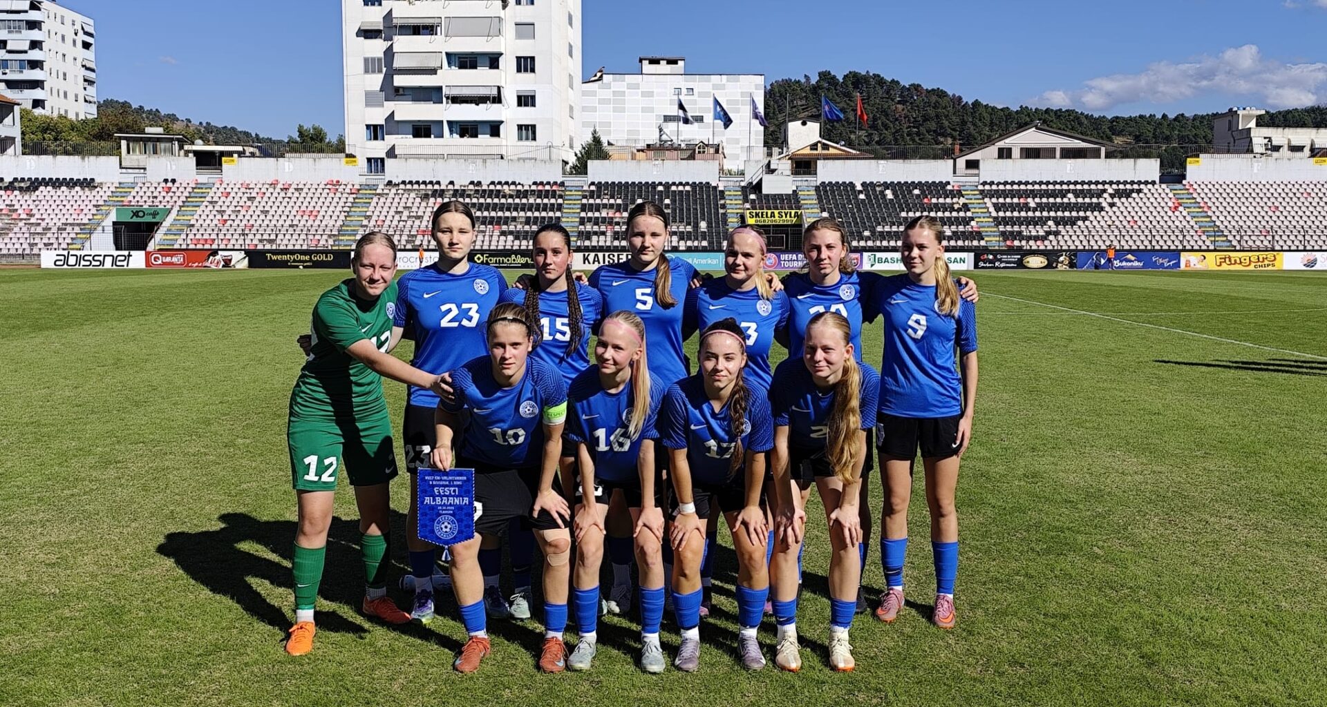 U17 neidude koondis viigistas Albaania eakaaslastega