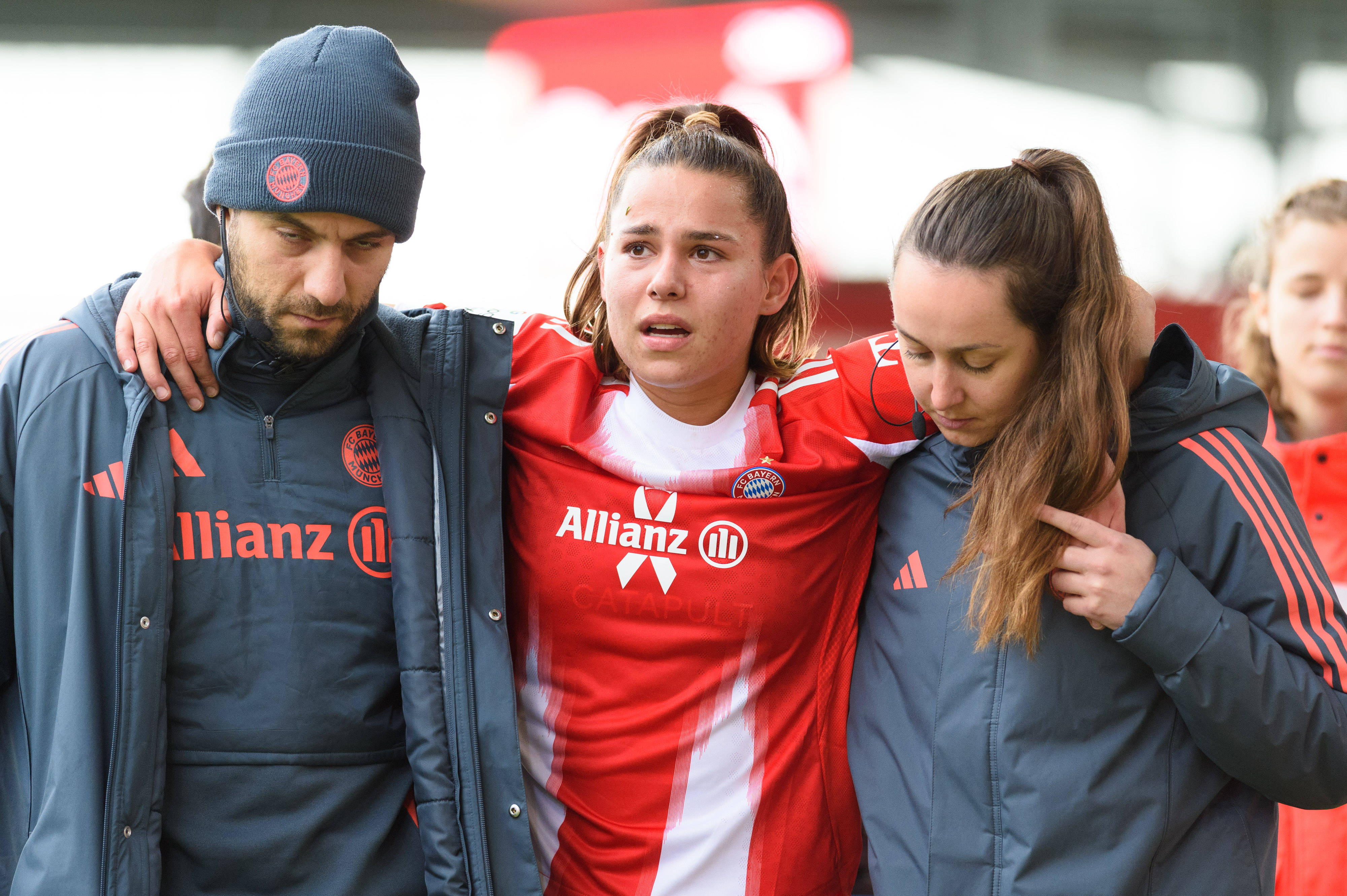 Lena Oberdorf on taas põlvemurega kimpus. Foto: Scanpix / Sven Beyrich / imago images