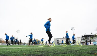 Eesti koondise esimene tõke Leedus on Läti. Foto: Liisi Troska / jalgpall.ee