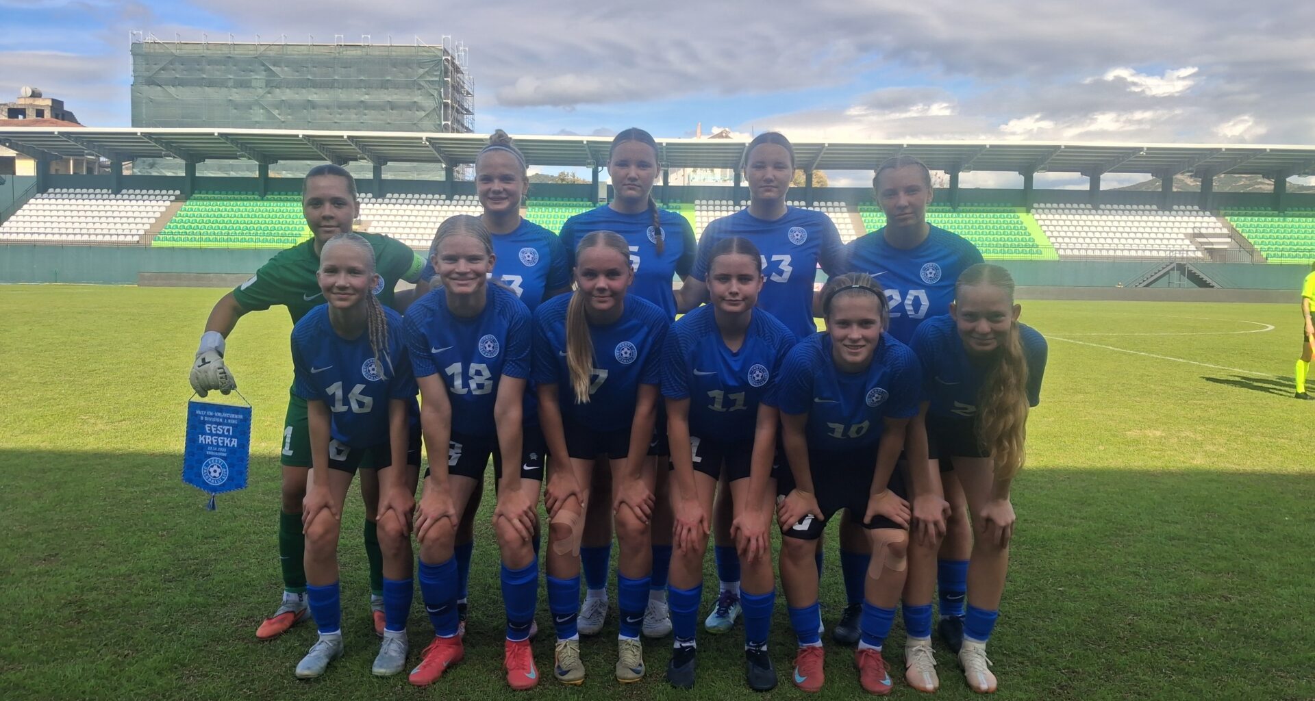 U17 neidude koondis pidi hilise juhtvärava järel siiski vastase paremust tunnistama