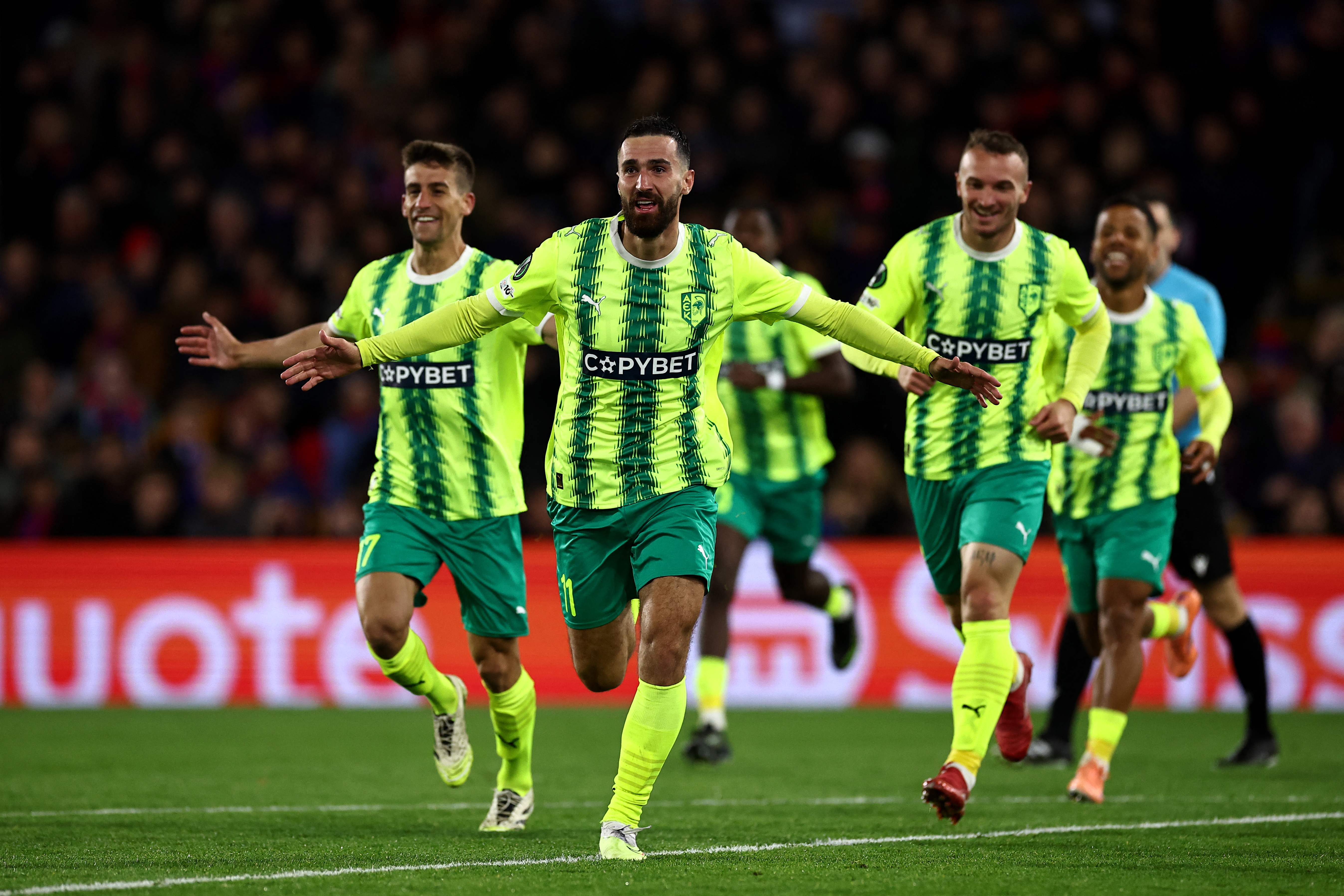 Crystal Palace sai šokk-kaotuse Küprose meeskonnalt Larnaca AEK-lt. Foto: Scanpix / Henry Nicholls / AFP