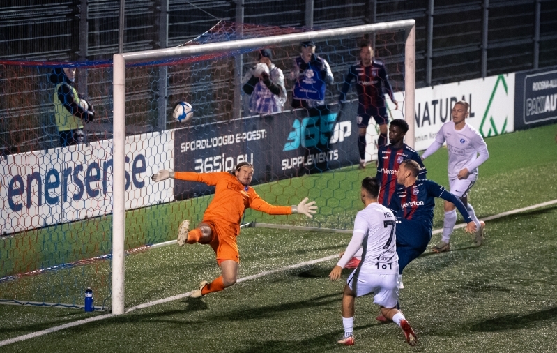 Martin Miller viis Paide 2:0 juhtima. Foto: Liisi Troska / jalgpall.ee