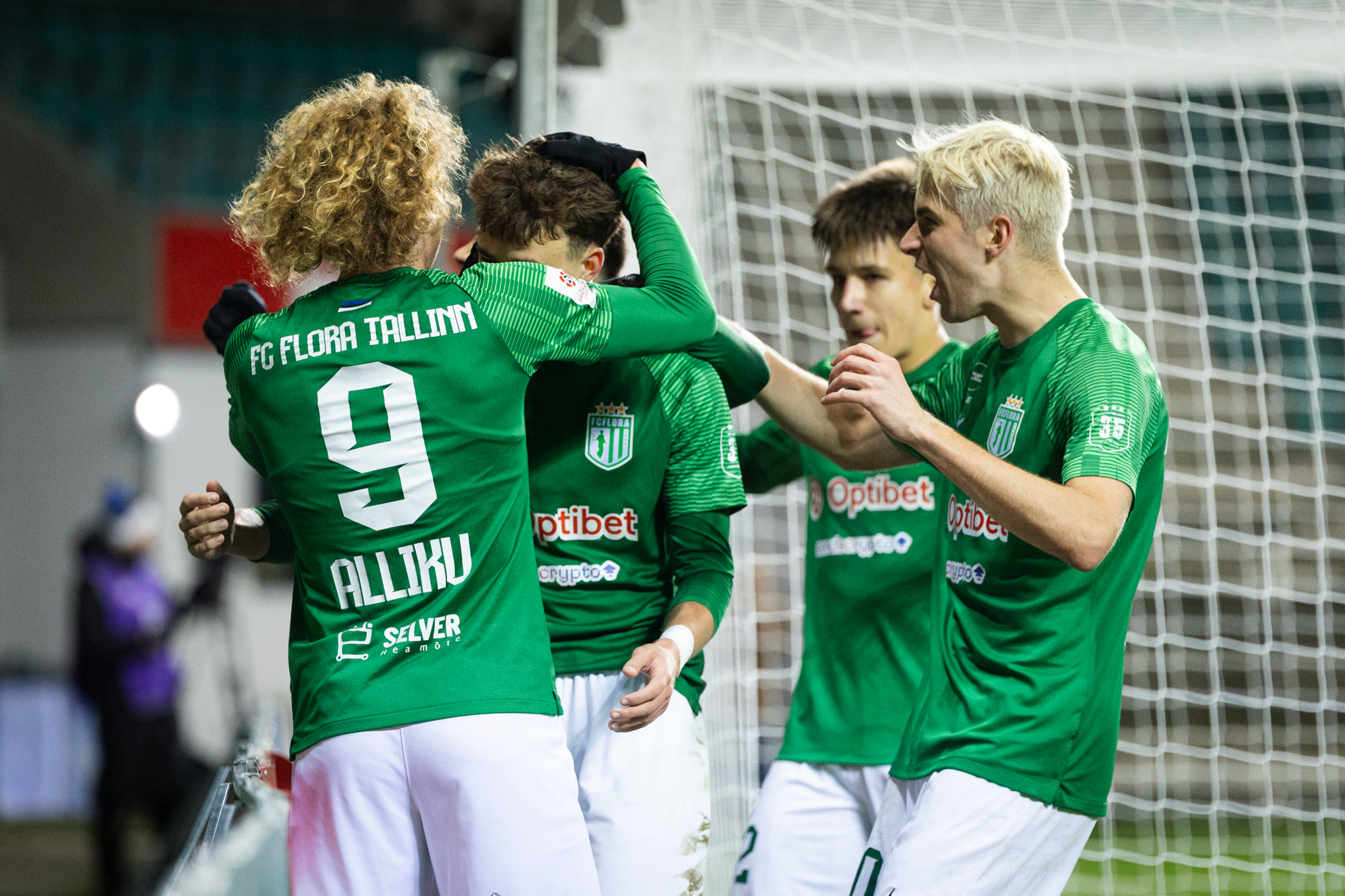 Flora pääses lisaajale 87. minuti väravast. Foto: Katariina Peetson / jalgpall.ee