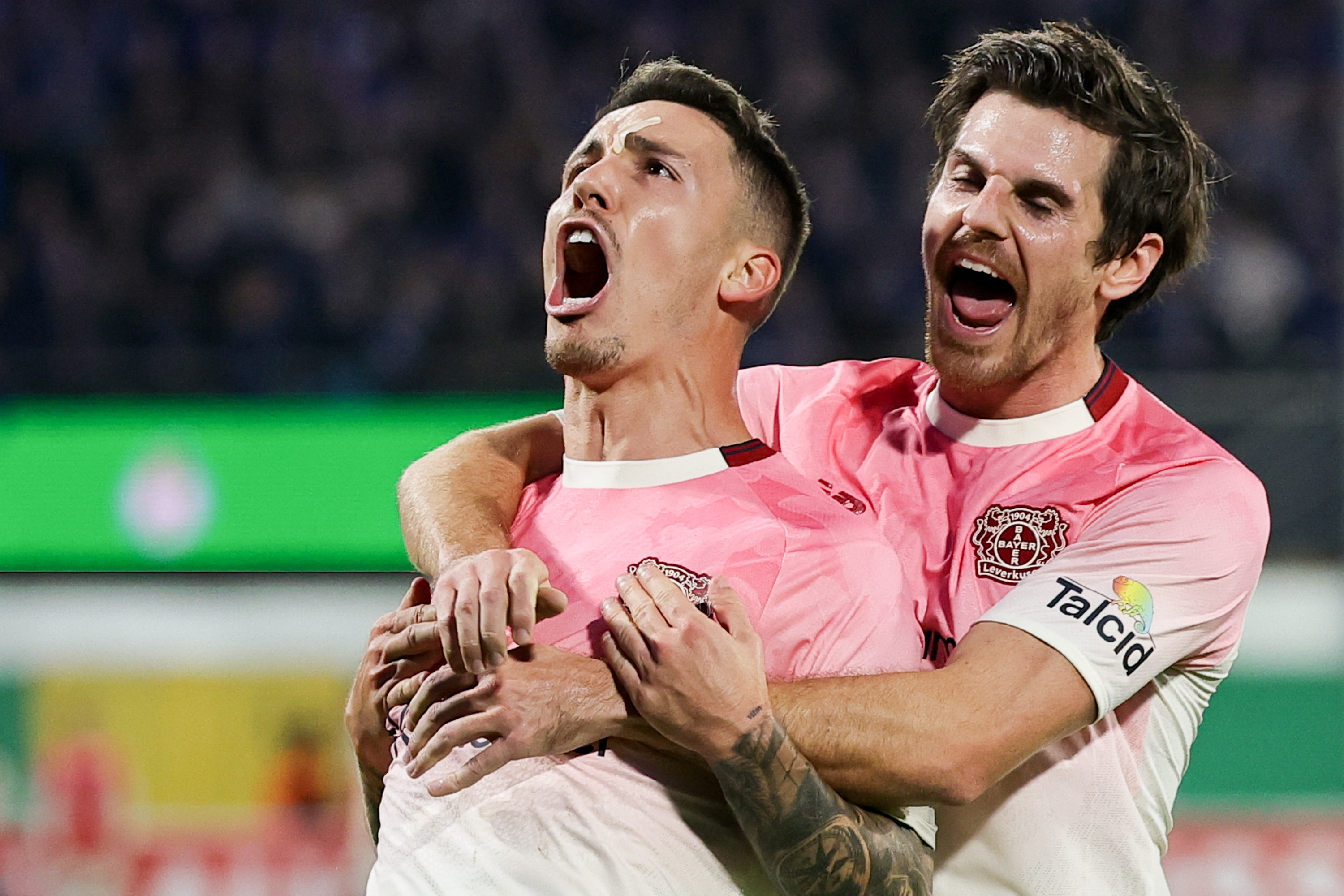 Leverkuseni Bayeril läks karikapileti trükkimisega tavapäratult kaua aega. Foto: Scanpix / Friedemann Vogel / EPA