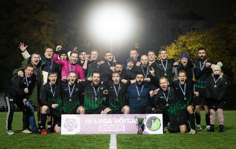 Neljandas liigas võidutses Tallinna JK Jalgpallihaigla. Foto: Katariina Peetson / jalgpall.ee