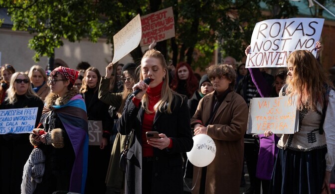 Sajad protestisid Läti võimaliku Istanbuli konventsioonist taganemise vastu | Välismaa