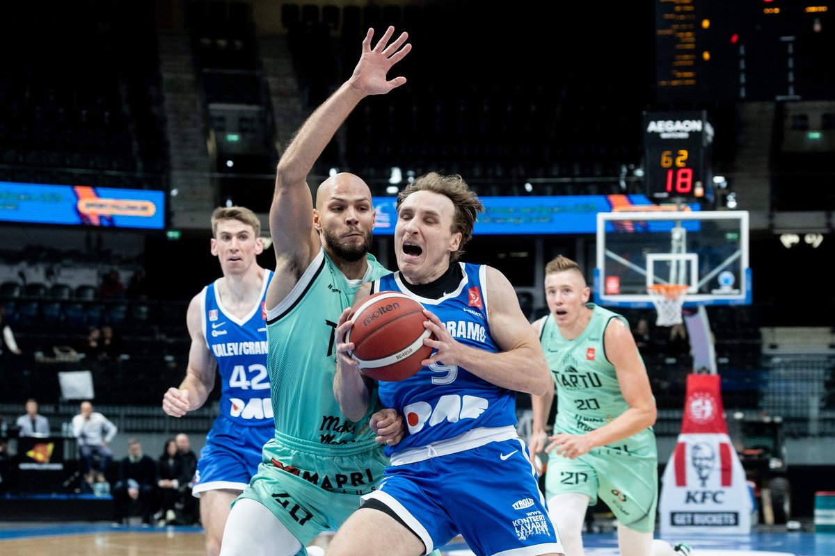 KOGU TÕDE MÄNGUST | Déjà vu. Meistrite liigast langenud Kalev/Cramo ladus taas Optibet liiga avamängus telliseid