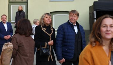 FOTO | Harva koos avalikkuse ees nähtud Marko ja Tiina Matvere käisid käsikäes Linnateatri avamisel