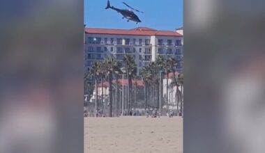 VIDEO | Lõuna-Californias kukkus rannaliste sekka helikopter, pardalolnud pääsesid eluga