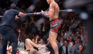 VIDEO | UFC tiitlimatšis revanši võtnud vanameister lõi karmide rusikahoopidega venelaste tähe pikali vaid 80 sekundiga