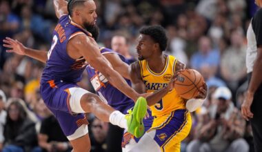 Bronny Jamesi kahvatu mäng pani Lakersi fännid muretsema