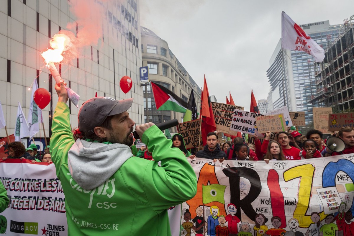 Belgias avaldasid kümned tuhanded meelt valitsuse kavandatavate kärbete vastu