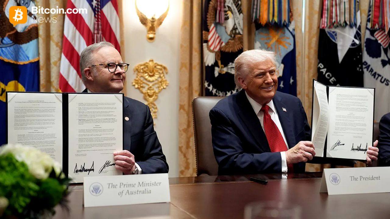 Bitcoin tõuseb $113K peale $8.5B USA-Austraalia haruldaste muldmetallide tehingu järel - Bitcoin.com News