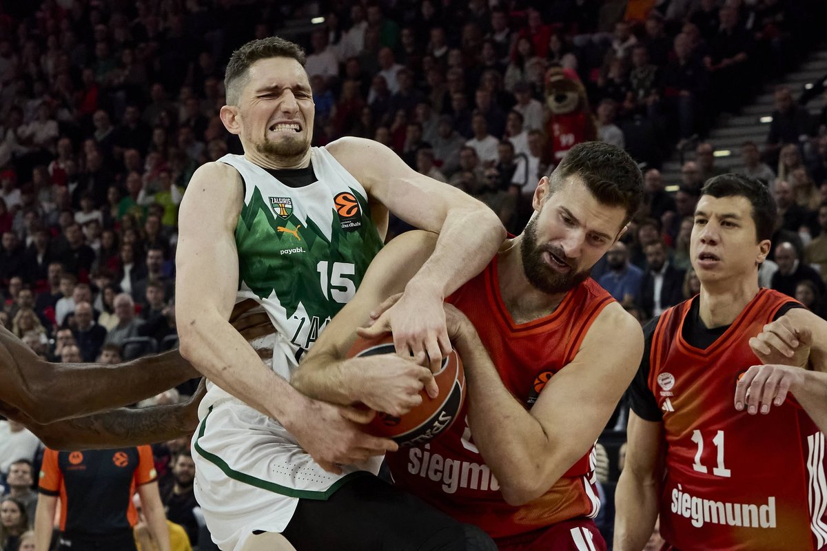 Kaunase Žalgiris tegi Euroliigas Müncheni Bayernile säru ja tõusis tabeli tippu